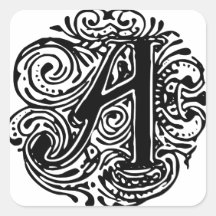 Monarchia Black Letter "A"