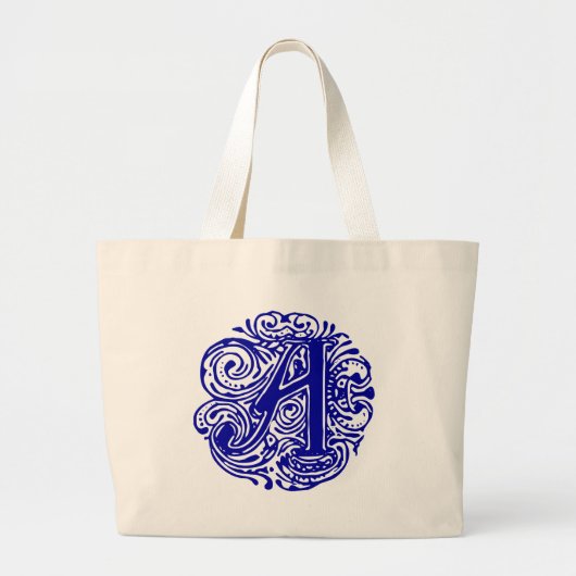 Monarchia Blue "A" Grote Tote Bag (Voorkant)