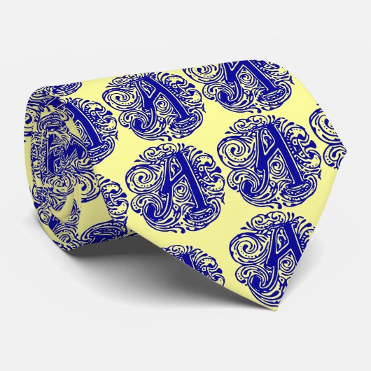 Monarchia Blue "A" Stropdas (Opgerold)