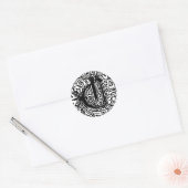 Monarchia "C" Ronde Sticker (Envelop)