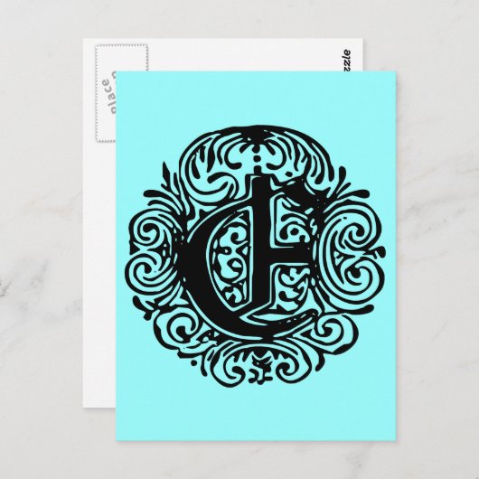 Monarchia "E" Briefkaart (Voorkant / Achterkant)