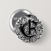 Monarchia "E" Ronde Button 5,7 Cm (Voorkant /achterkant)