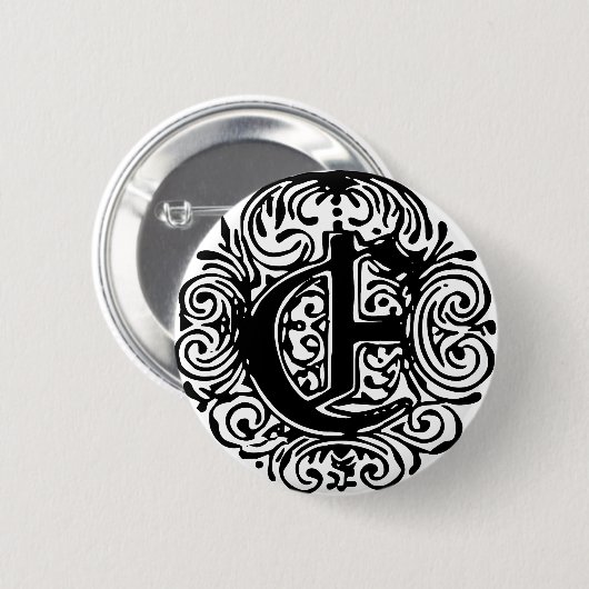 Monarchia "E" Ronde Button 5,7 Cm (Voorkant /achterkant)