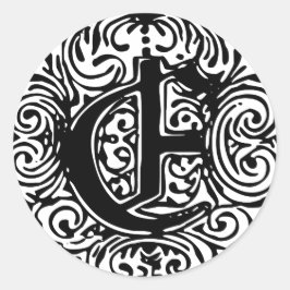 Monarchia "E" Ronde Sticker