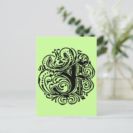 Monarchia "F" Briefkaart (Staand voorkant)