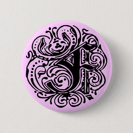 Monarchia "F" Ronde Button 5,7 Cm (Voorkant)