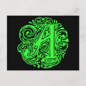 Monarchia Green "A" Briefkaart (Voorkant)