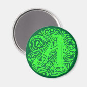Monarchia Green "A" Magneet (Voorkant / Achterkant)
