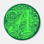 Monarchia Green "A" Magneet (Voorkant)