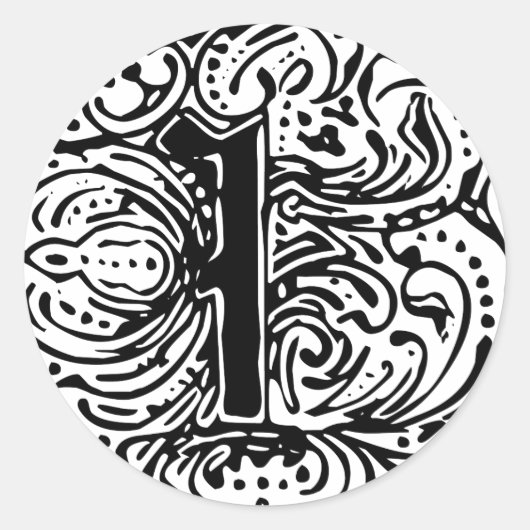 Monarchia "I" Ronde Sticker (Voorkant)