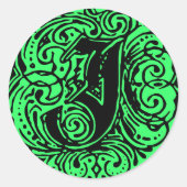 Monarchia "J" Ronde Sticker (Voorkant)