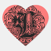 Monarchia "L" Hart Sticker (Voorkant)