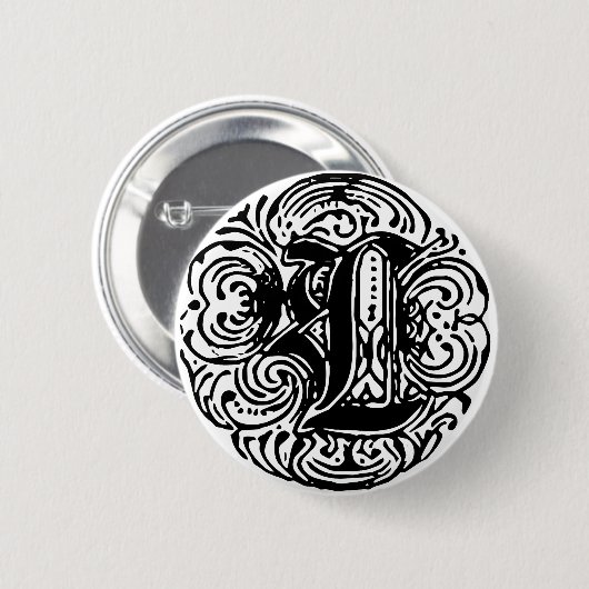 Monarchia "L" Ronde Button 5,7 Cm (Voorkant /achterkant)