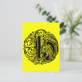 Monarchia Letter "H" Briefkaart (Staand voorkant)