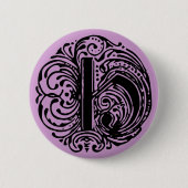 Monarchia Letter "H" Ronde Button 5,7 Cm (Voorkant)