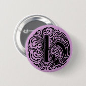 Monarchia Letter "H" Ronde Button 5,7 Cm (Voorkant /achterkant)