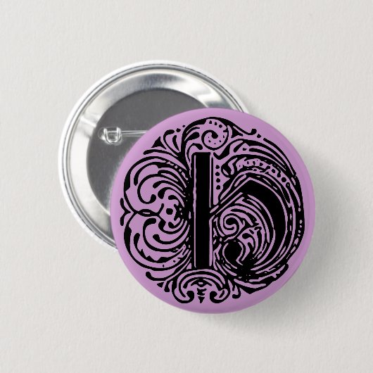 Monarchia Letter "H" Ronde Button 5,7 Cm (Voorkant /achterkant)