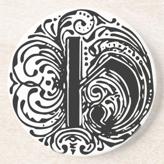 Monarchia Letter "H" Zandsteen Onderzetter (Voorkant)