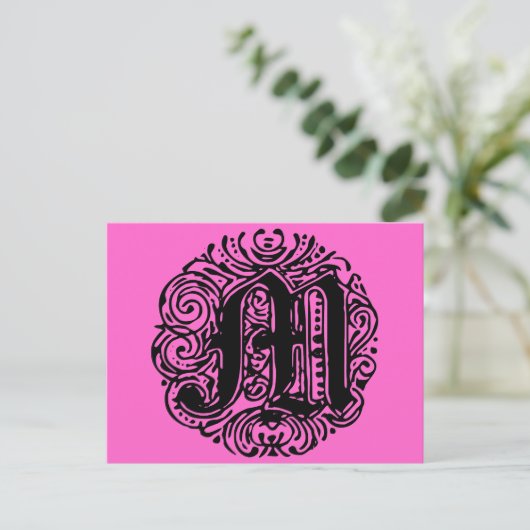 Monarchia "M" Fancy lettertype Briefkaart (Staand voorkant)