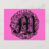 Monarchia "M" Fancy  lettertype Briefkaart (Voorkant)