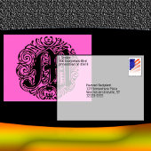 Monarchia "M" Fancy  lettertype Briefkaart