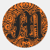 Monarchia "M" Ronde Sticker (Voorkant)