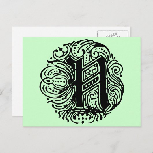 Monarchia "N" Briefkaart (Voorkant / Achterkant)