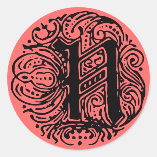 Monarchia "N" Ronde Sticker (Voorkant)