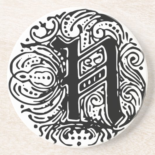 Monarchia "N" Zandsteen Onderzetter (Voorkant)