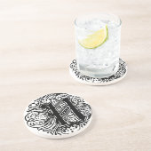 Monarchia "N" Zandsteen Onderzetter (Zijkant)