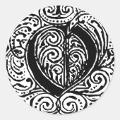 Monarchia "O" Ronde Sticker (Voorkant)