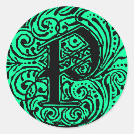 Monarchia "P" Ronde Sticker