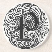 Monarchia "P" Zandsteen Onderzetter (Voorkant)