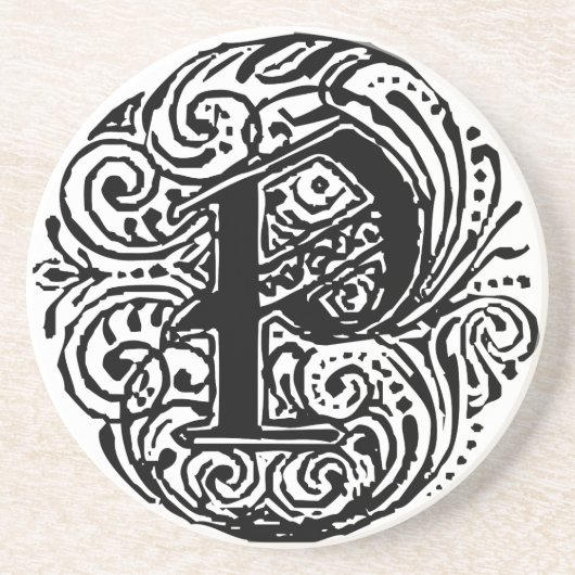 Monarchia "P" Zandsteen Onderzetter (Voorkant)