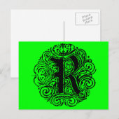 Monarchia "R" Briefkaart (Voorkant / Achterkant)