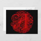 Monarchia Red "A" Briefkaart (Voorkant / Achterkant)