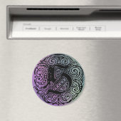 Monarchia "S" Paars en blauwe achtergrond groot Magneet (Insitu (Vaatwasser))