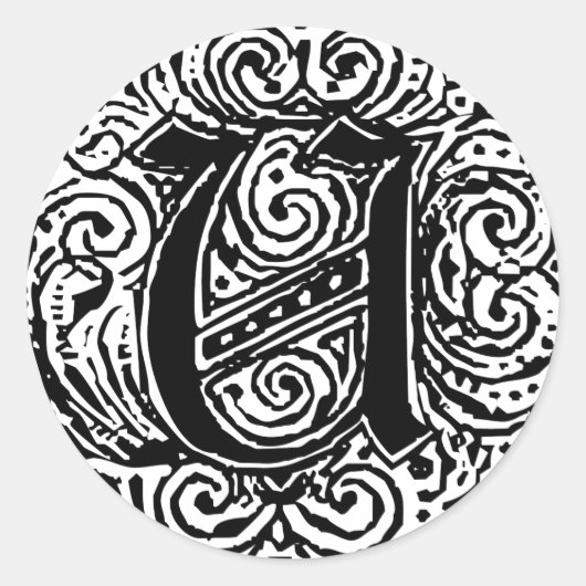 Monarchia "U" Ronde Sticker (Voorkant)