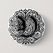 Monarchia "V" Ronde Button 5,7 Cm (Voorkant)