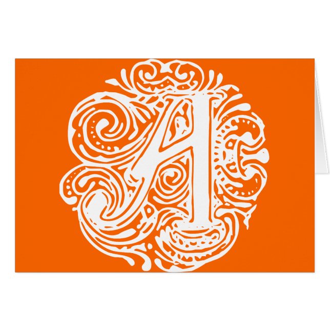 Monarchia White Letter "A" (Voorkant Horizontaal)