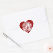 Monarchia White Letter "A" Hart Sticker (Envelop)