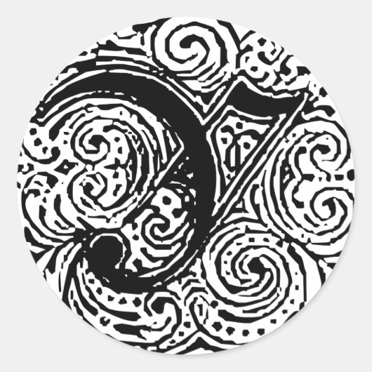 Monarchia "Y" Ronde Sticker (Voorkant)