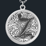 Monarchia "Z" Monogram Ketting<br><div class="desc">Fancy letter Monogram lettertype genaamd Monarchia. Een Victoriaans tekst in  stijl. Pas dit aan met uw illustratie of tekst. Breng dit ontwerp over op elk product.</div>