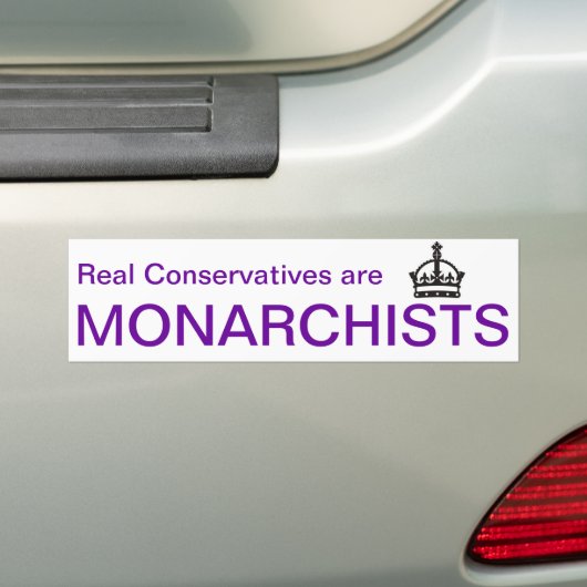 Monarchistische Bumpersticker (Op auto)