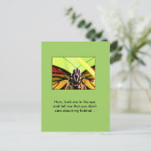 Monarch's bericht briefkaart (Staand voorkant)