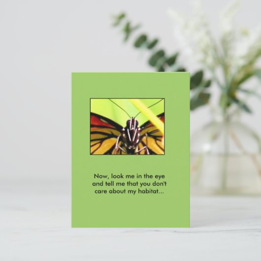 Monarch's bericht briefkaart (Staand voorkant)