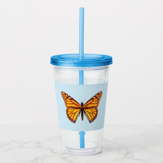Monarchvlinder Acryl Drinkbeker (Voorkant)