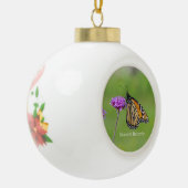 Monarchvlinder bal of sneeuwvlok ornament (Links)