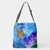Monarchvlinder bedreigde wilde dieren crossbody tas (Achterkant)
