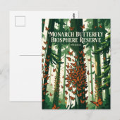 Monarchvlinder Biosfeerreservaat Mexico Briefkaart (Voorkant / Achterkant)